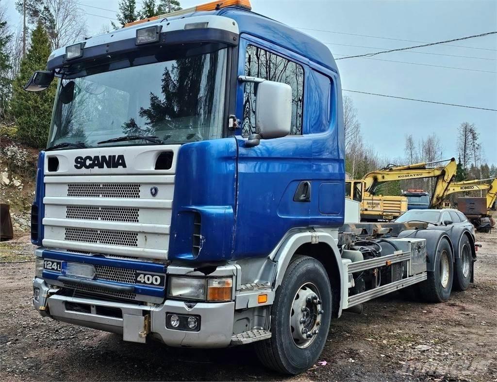 Scania 124 L 6x2 Hákový nosič kontajnerov