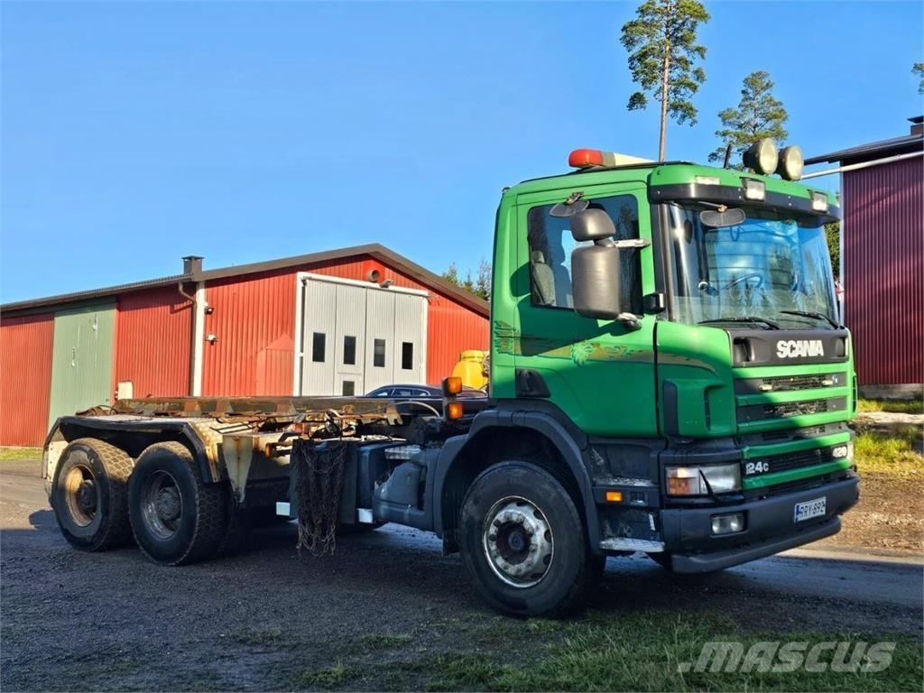 Scania 124C 6X4 Hákový nosič kontajnerov