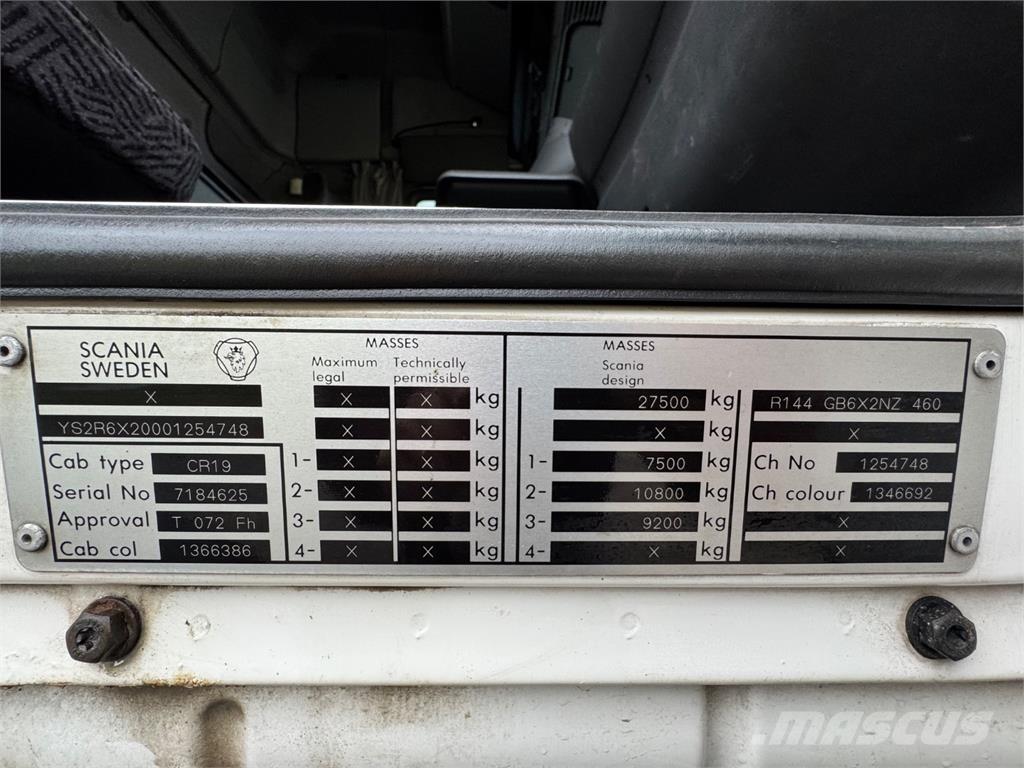 Scania 144G 6x2 Autožeriavy, hydraulické ruky