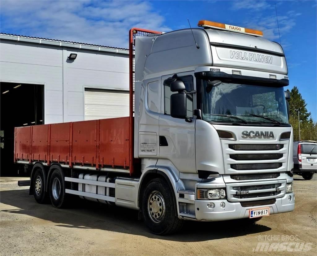 Scania R520 6x2 Plošinové nákladné automobily/nákladné automobily so sklápacími bočnicami