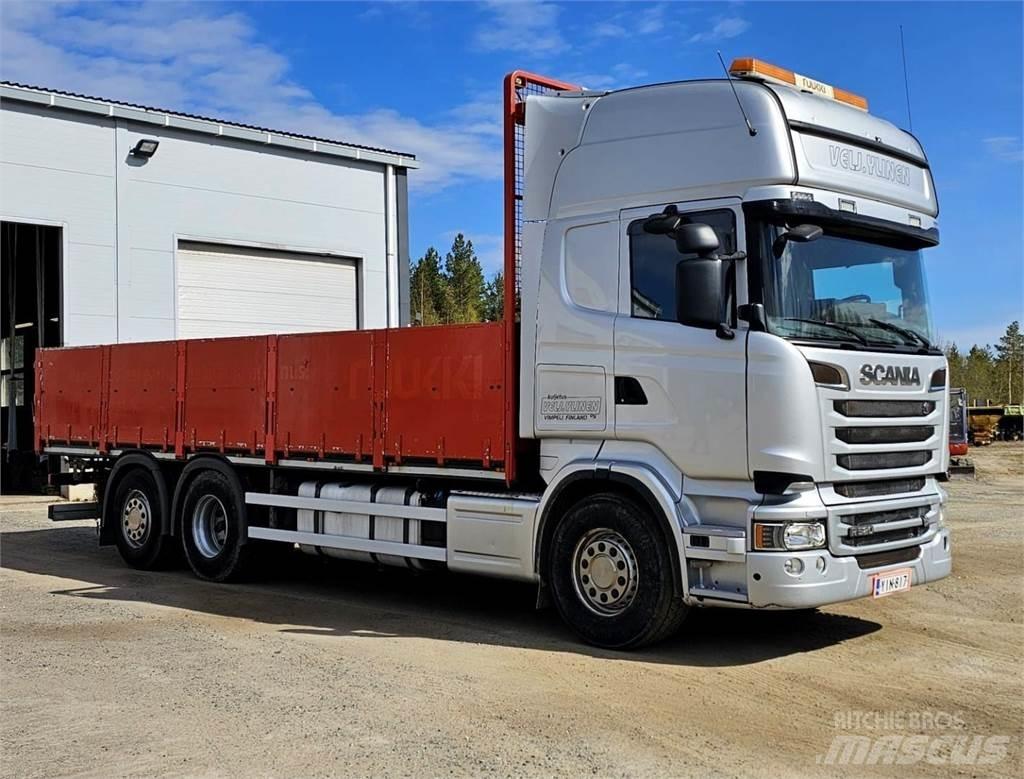 Scania R520 6x2 Plošinové nákladné automobily/nákladné automobily so sklápacími bočnicami