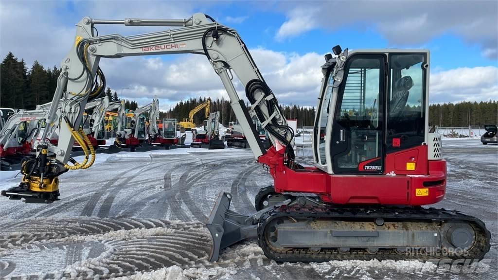 Takeuchi TB280FR Midi rýpadlá 7 t - 12 t