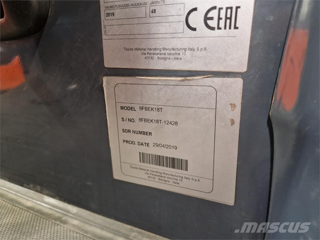 Toyota 8FBEK18T Akumulátorové vozíky