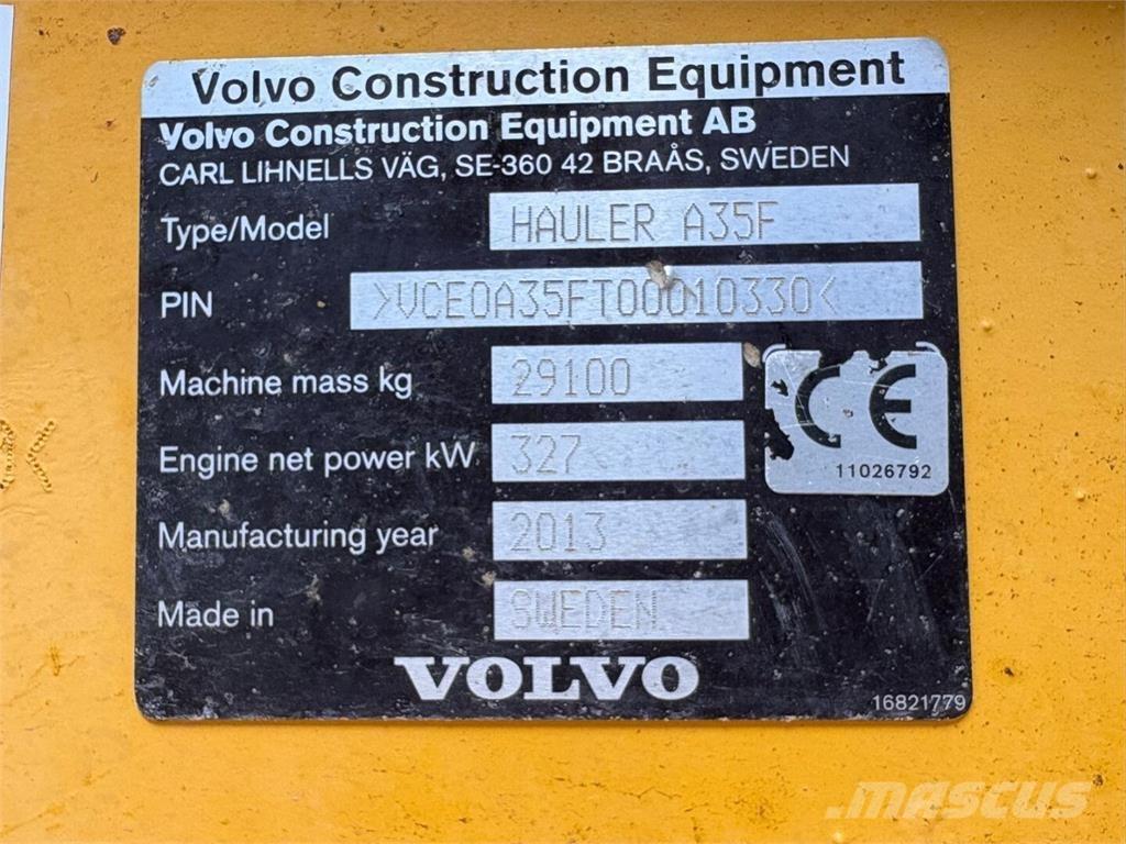 Volvo A 35 F Kĺbové nákladné autá