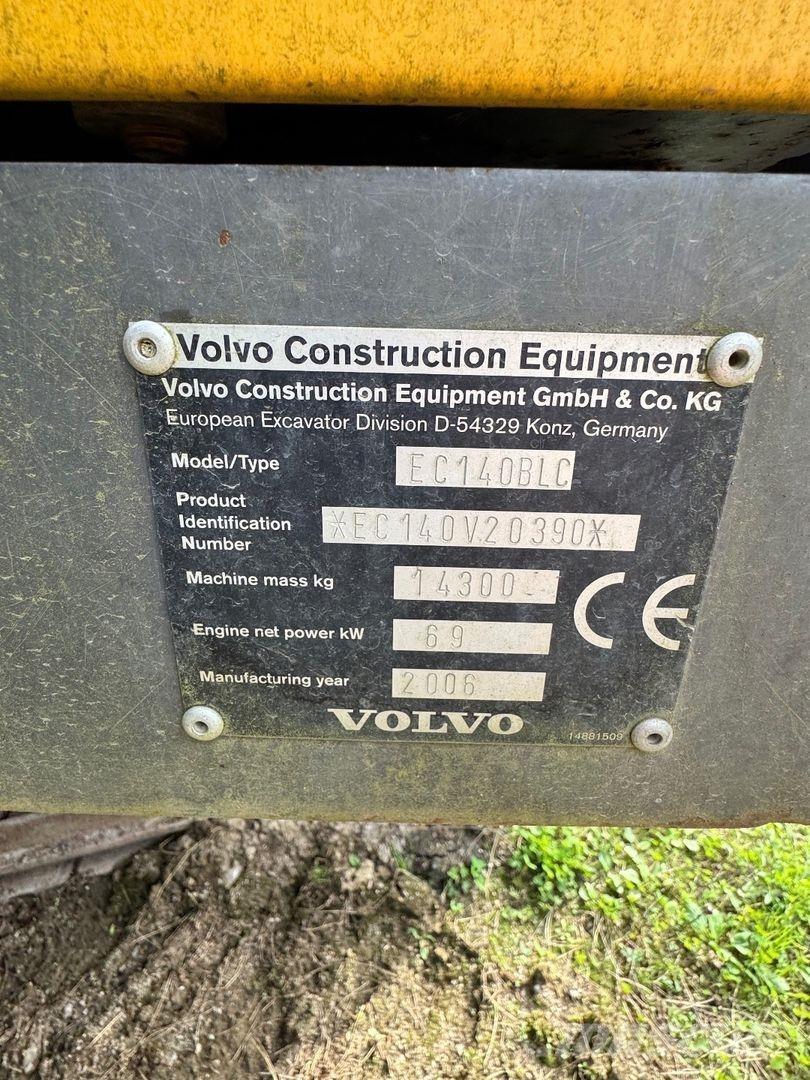 Volvo EC 140 BLC Pásové rýpadlá