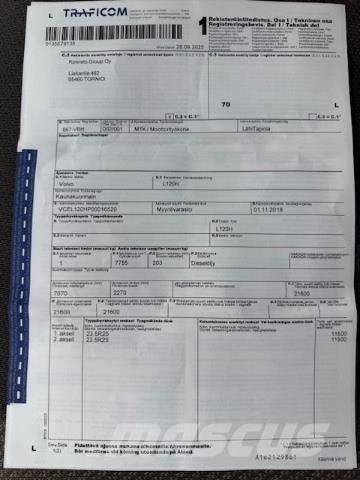 Volvo L120H Kolesové nakladače