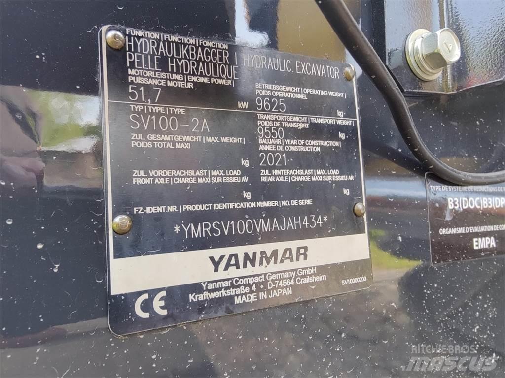 Yanmar SV100-2 Midi rýpadlá 7 t - 12 t