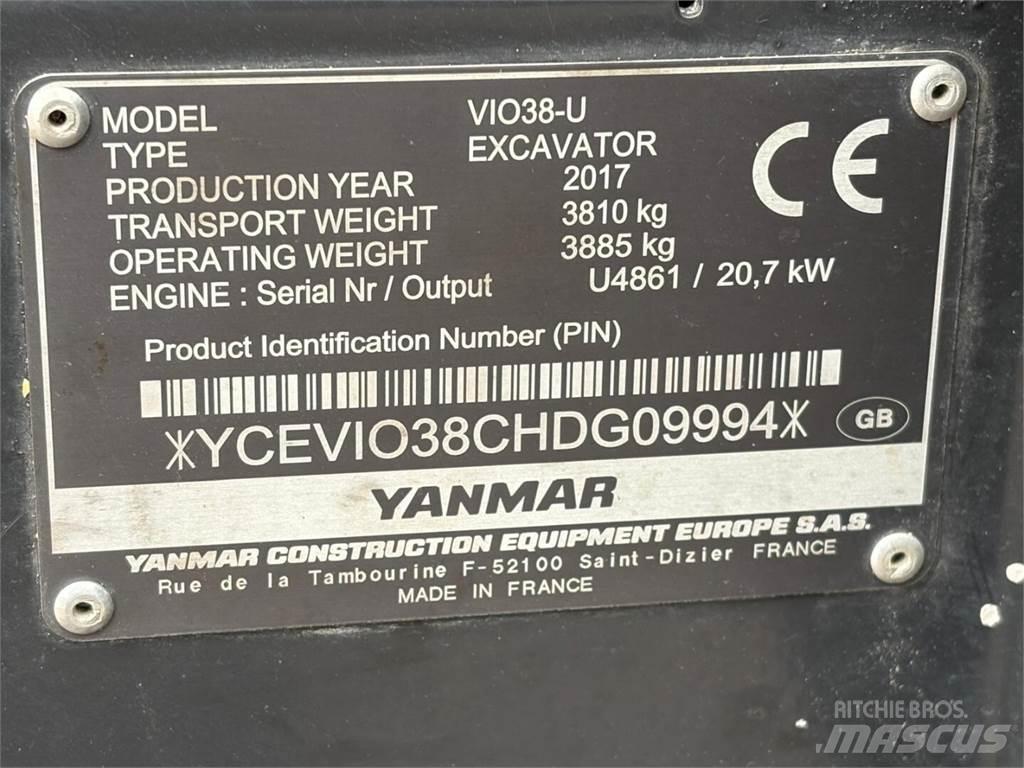 Yanmar VIO 38-U Mini rýpadlá < 7t
