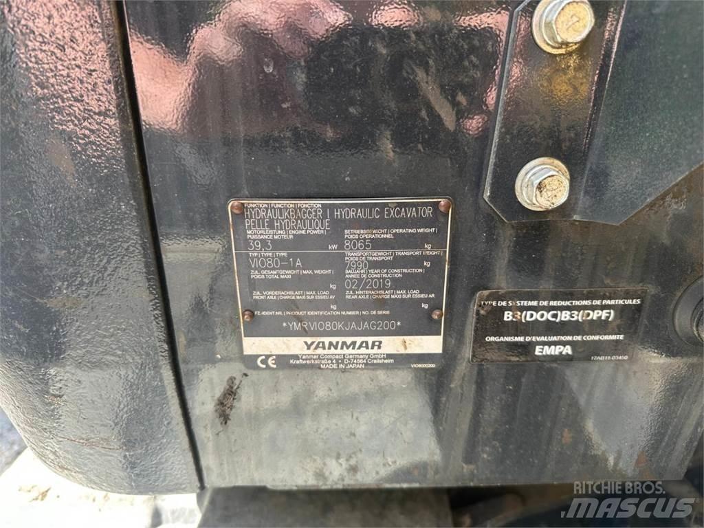 Yanmar Vio 80-1A Midi rýpadlá 7 t - 12 t