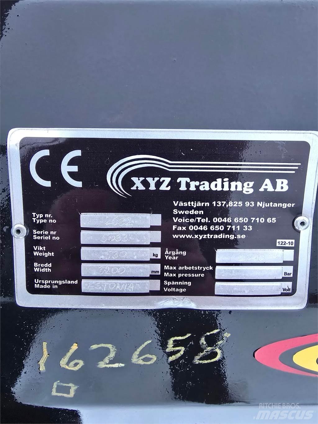 XYZ 2606 Snežné pluhy, predné snežné radlice