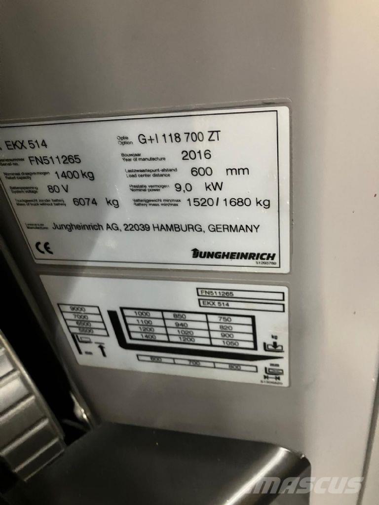 Jungheinrich EKX 514 Vysokozdvižný vozík