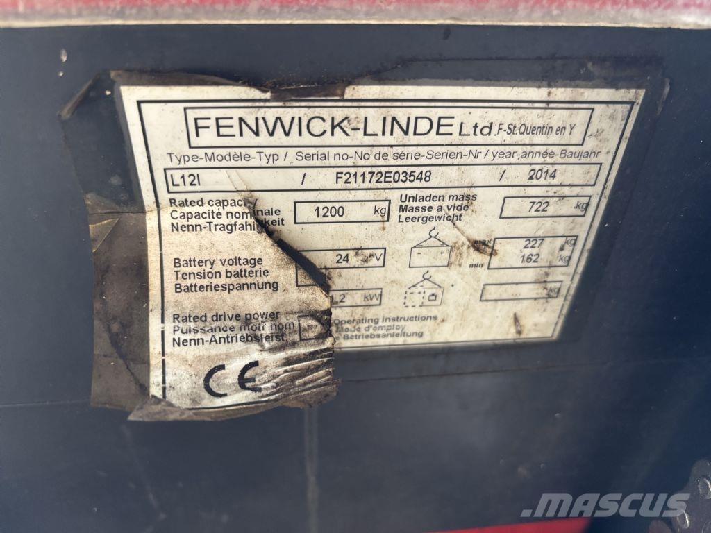 Linde L12i Ručne vedené vysokozdvižné vozíky