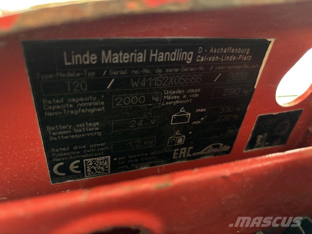 Linde T20 Nízkozdvižný vozík
