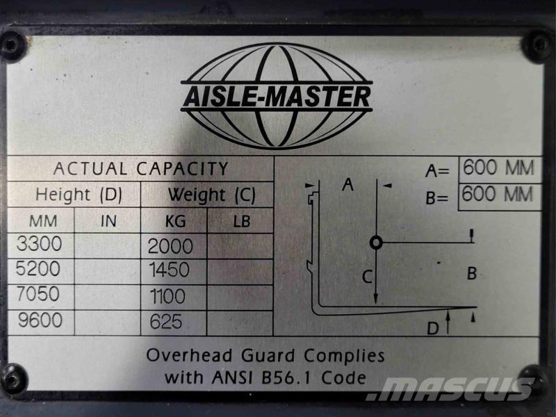 Aisle-Master 20SHE Vozíky do úzkych uličiek