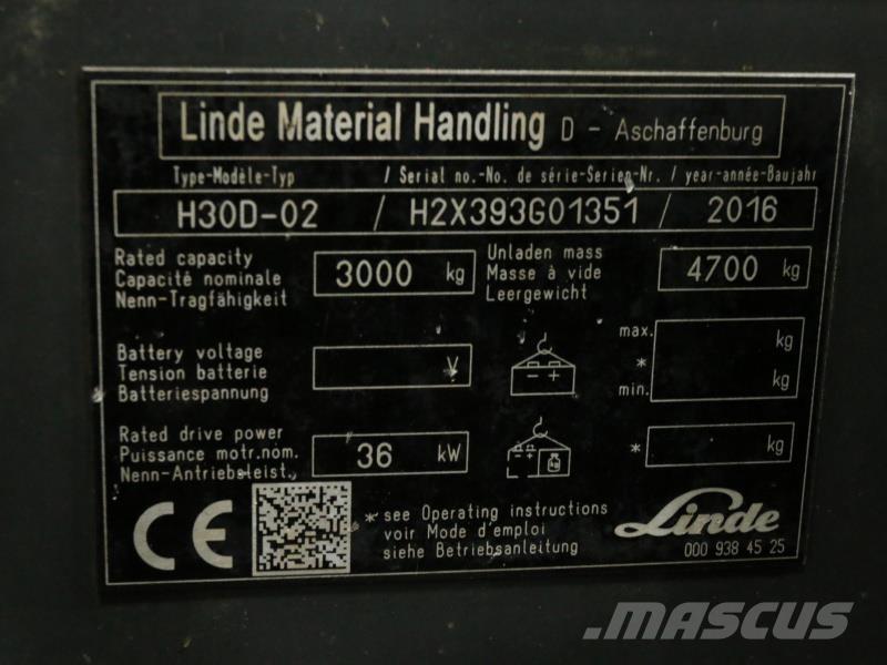 Linde H30D-02 393 DONOR Dieselové vozíky