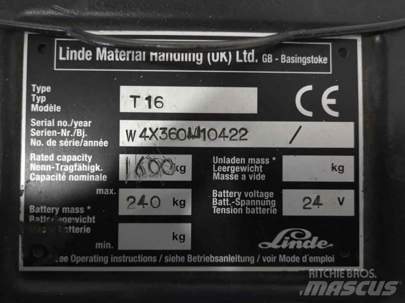 Linde T16 Ručný paletový vozík