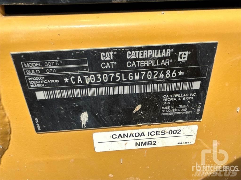 CAT 307.5 Pásové rýpadlá
