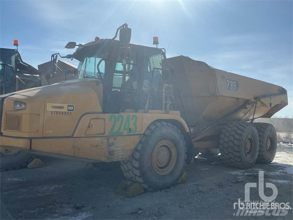 CAT 735 Kĺbové nákladné autá