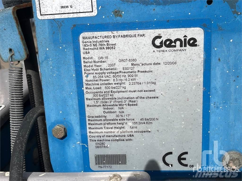 Genie GR15 Kĺbové plošiny