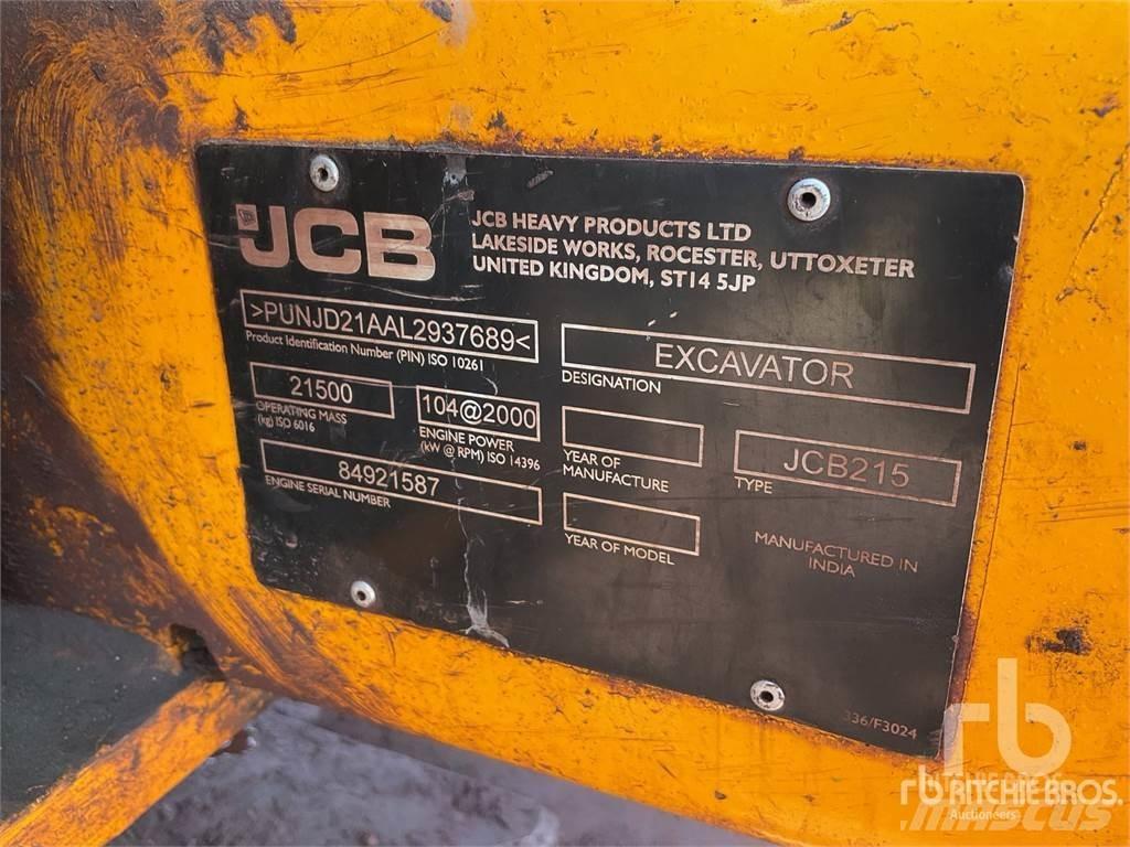 JCB 215LC Pásové rýpadlá