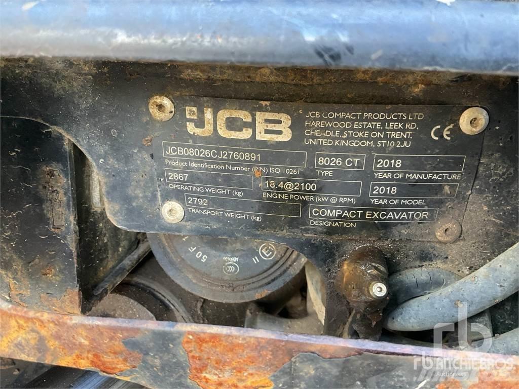 JCB 8026CT Pásové rýpadlá