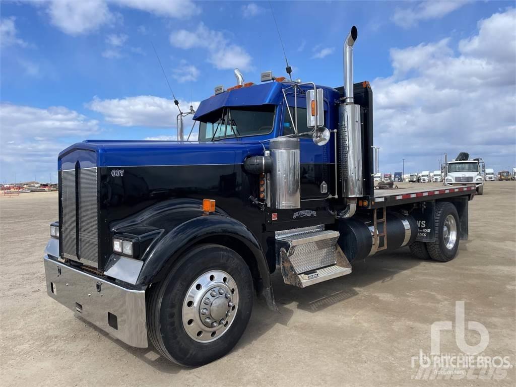Kenworth W900L Plošinové nákladné automobily/nákladné automobily so sklápacími bočnicami