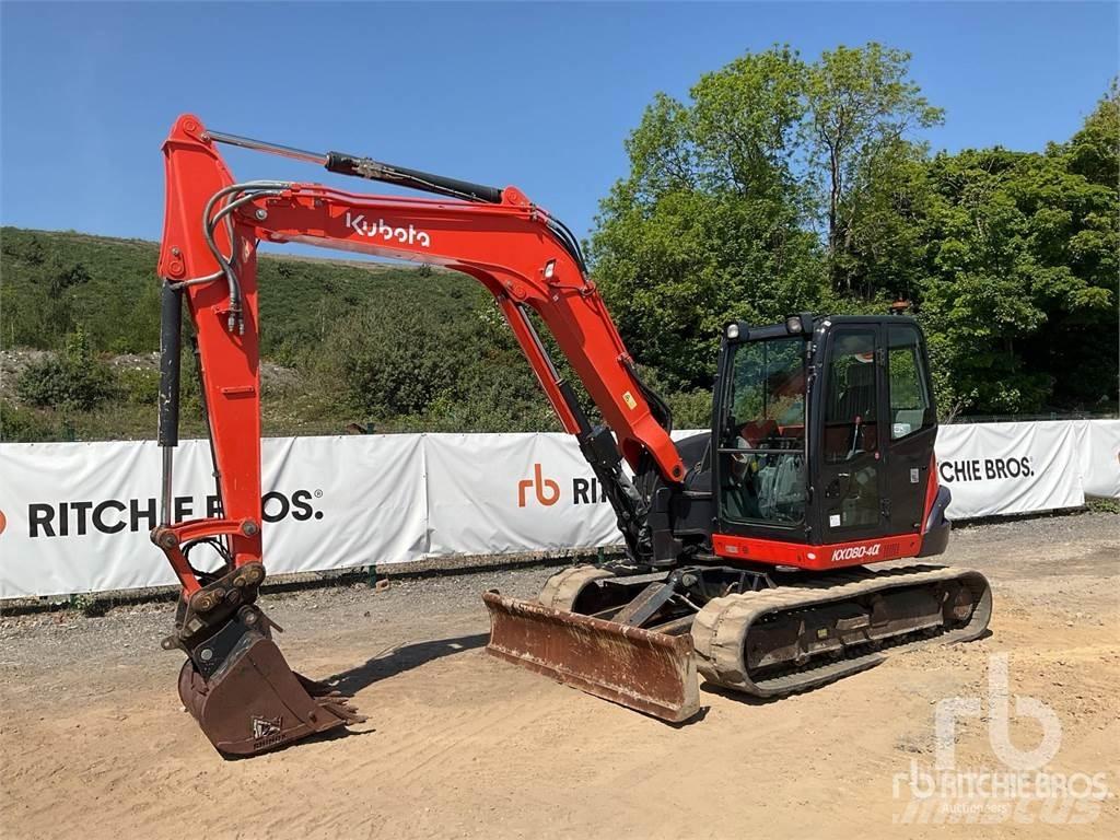 Kubota KX080-4A Pásové rýpadlá