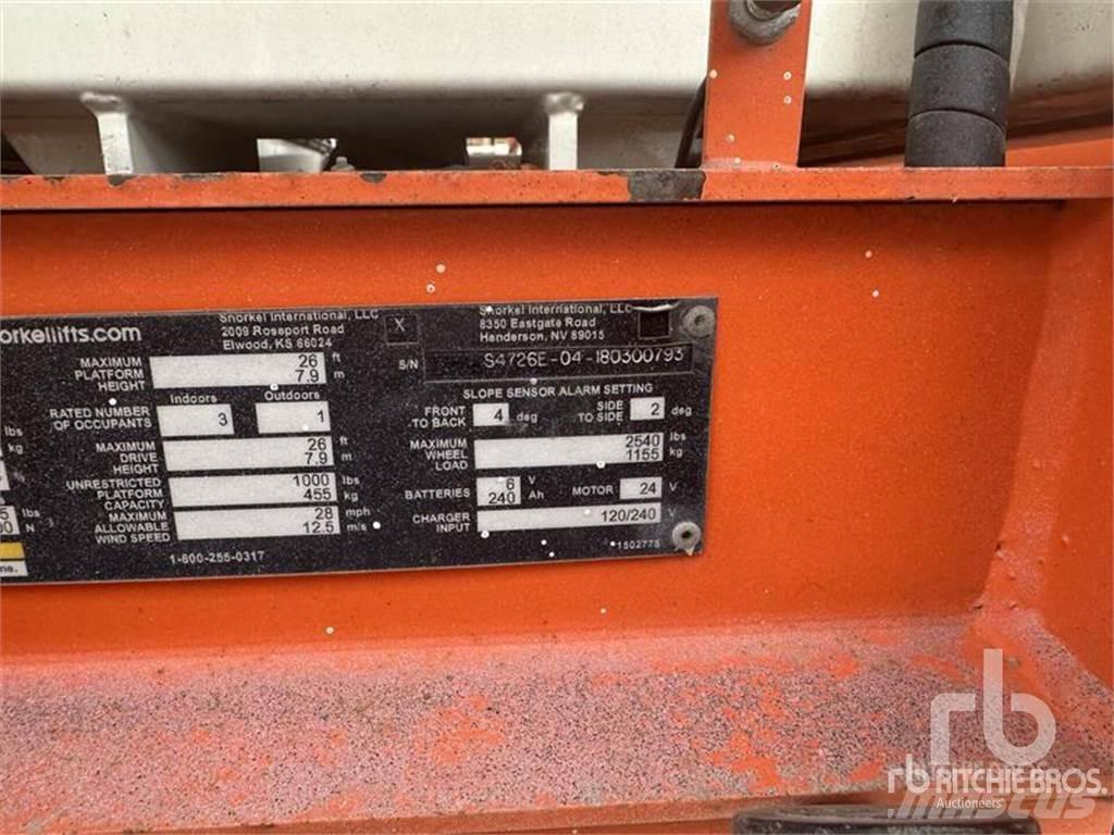 Snorkel S4726E Nožnicové zdvíhacie plošiny