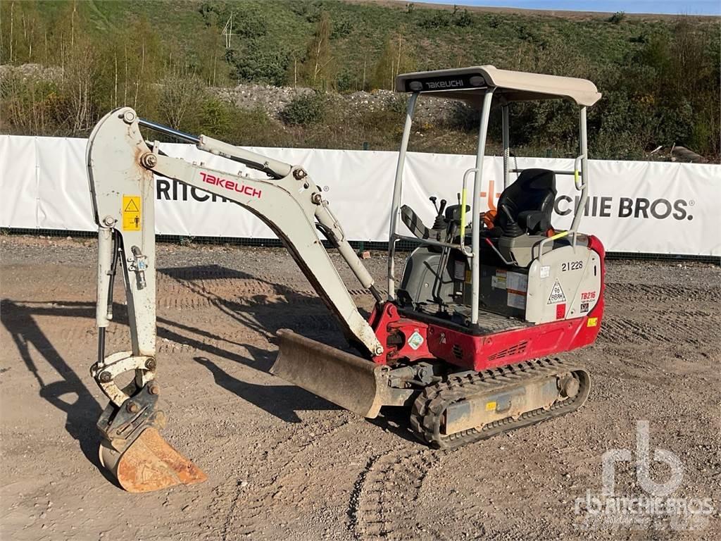 Takeuchi TB216 Mini rýpadlá < 7t
