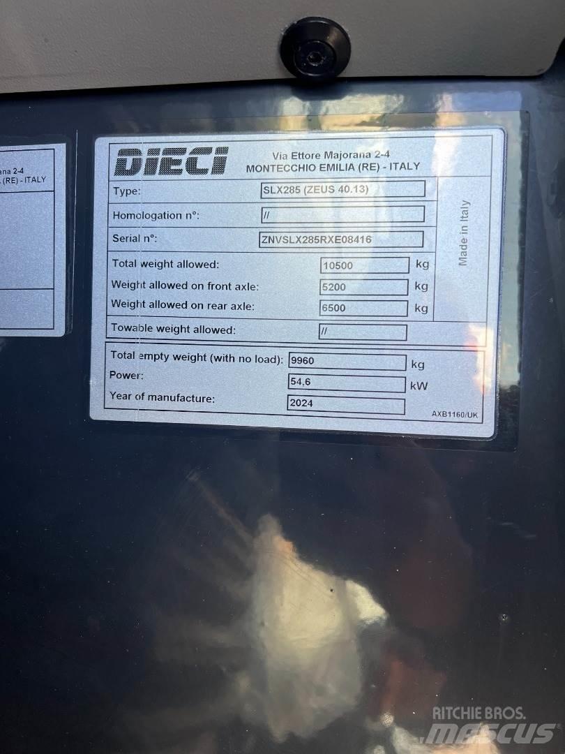 Dieci 40.13 Ostatná zdvíhacia technika