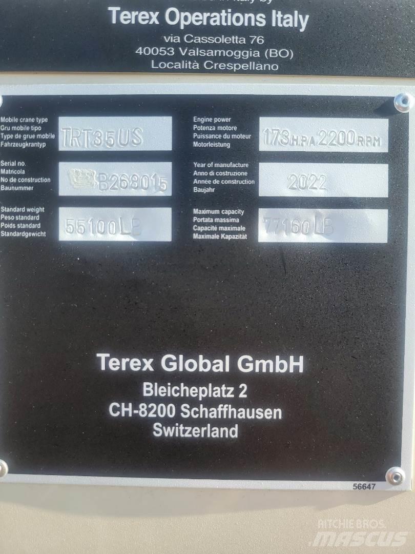 Terex TRT35 Žeriavy pre ťažký terén