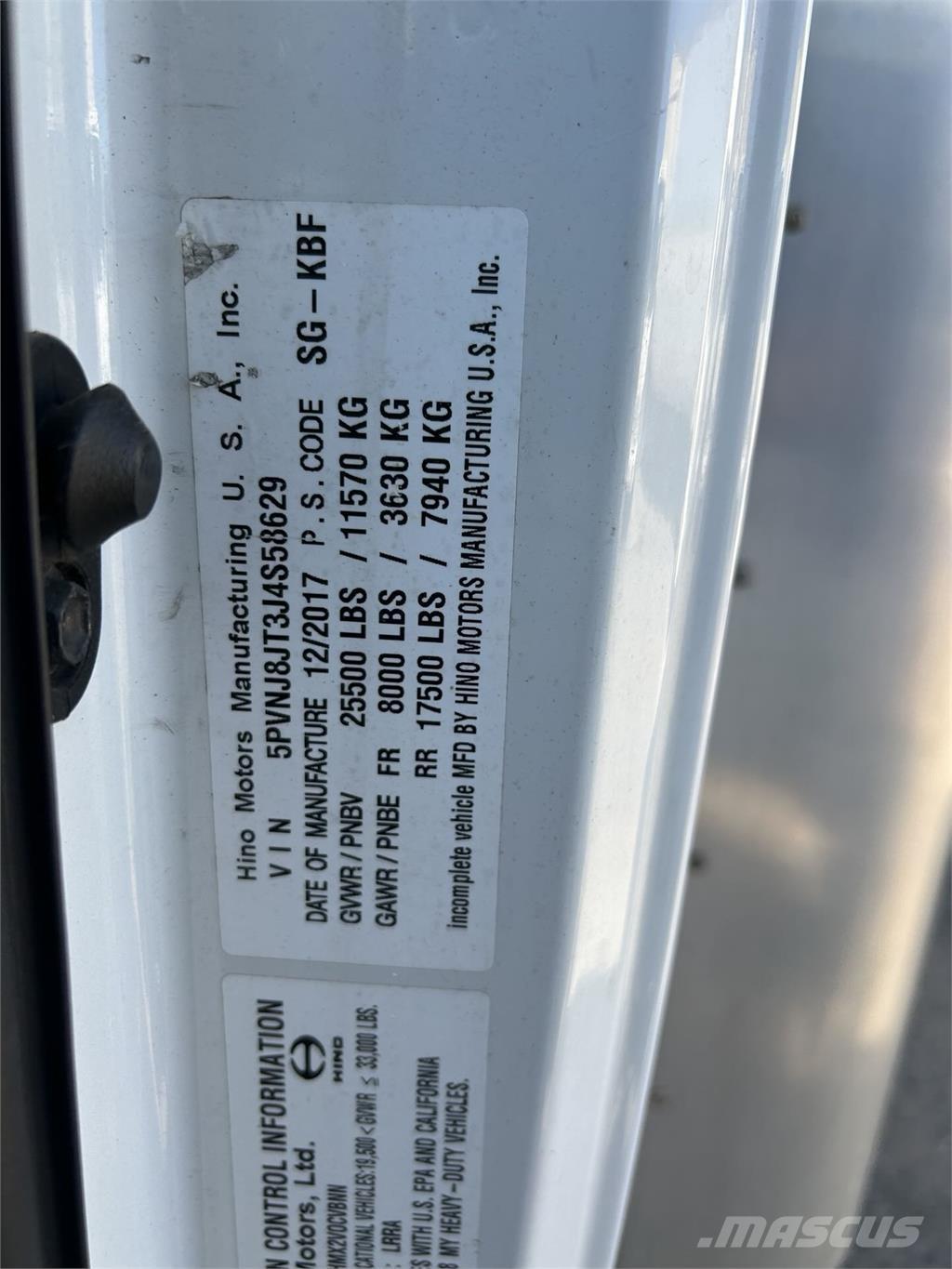 Hino 258ALP Skriňová nadstavba