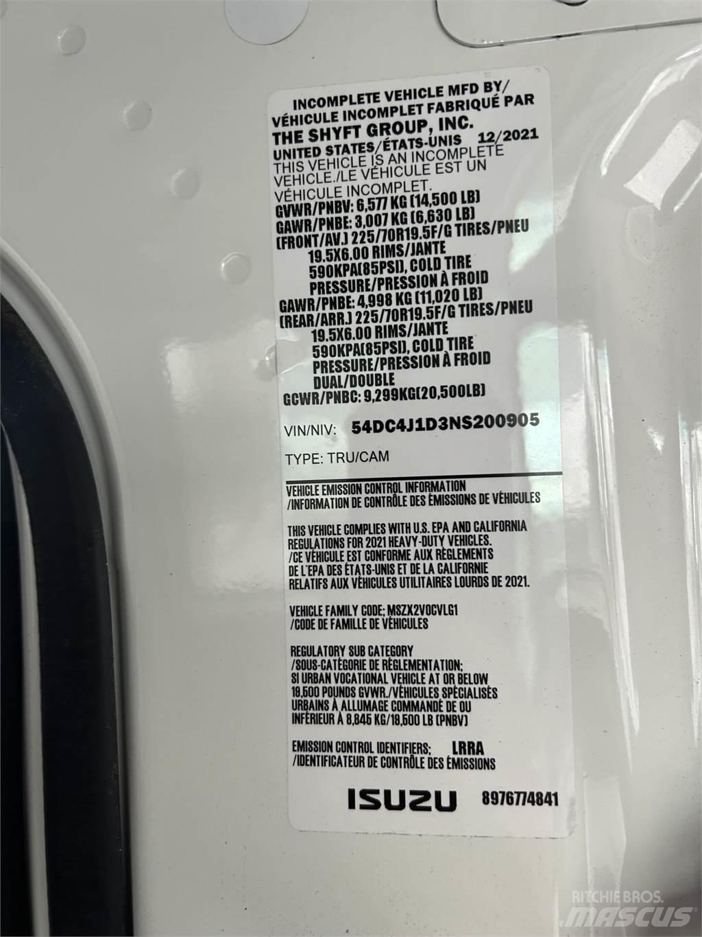 Isuzu NPR HD DC Ďalšie nákladné vozidlá