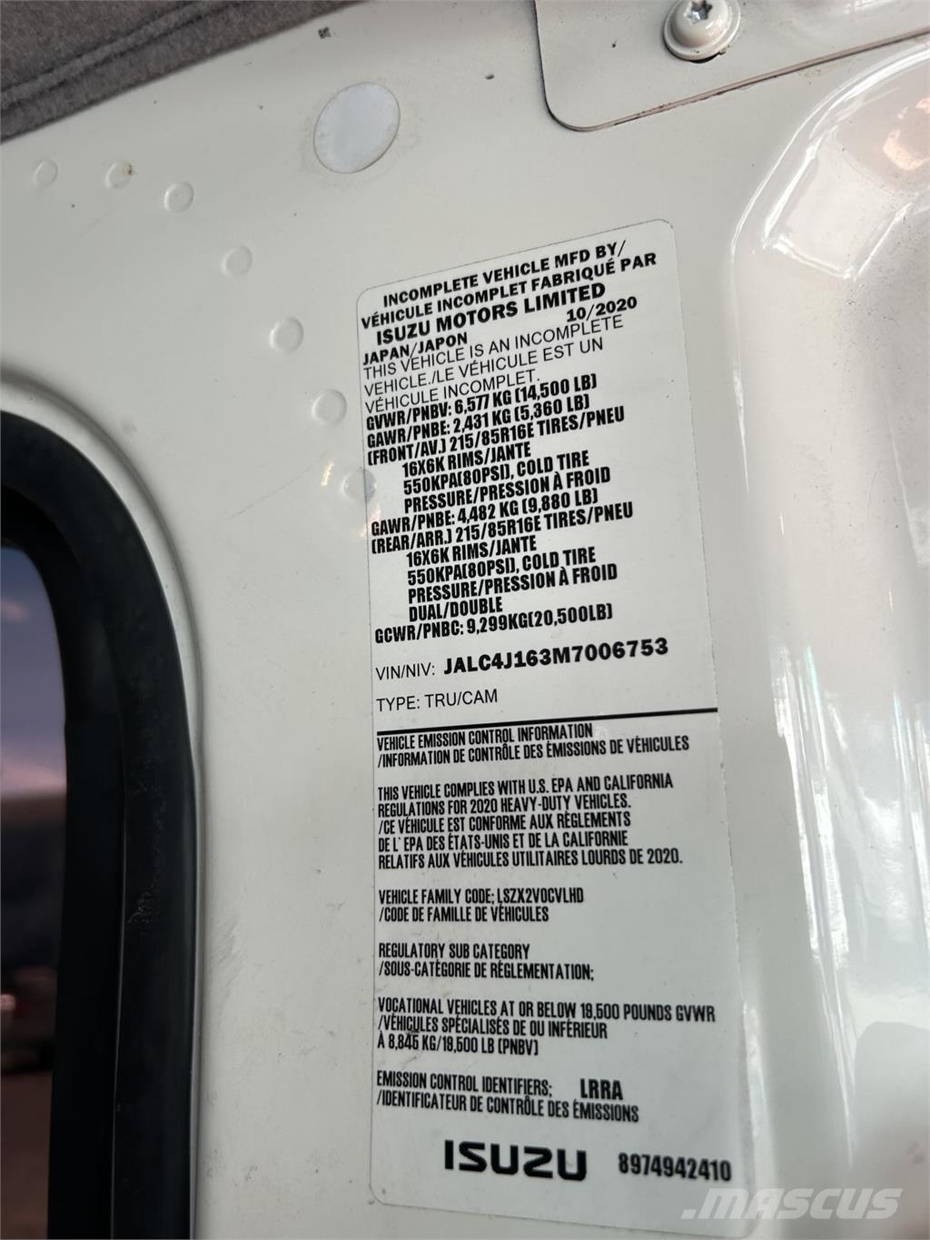 Isuzu NPR HD DC Nákladné vozidlá bez nadstavby