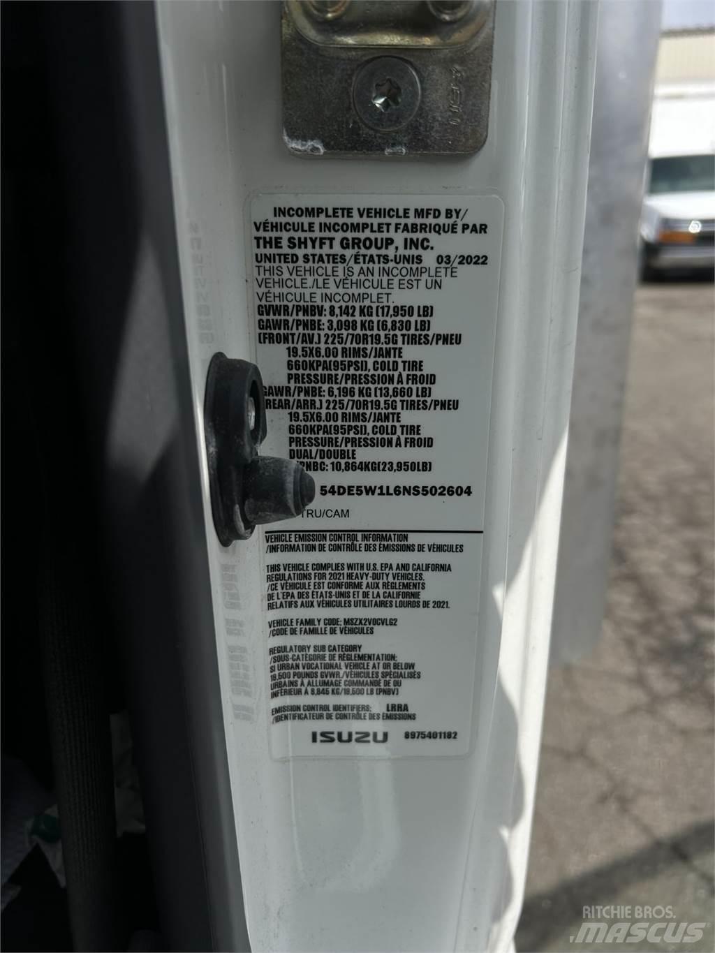 Isuzu NQR Skriňová nadstavba