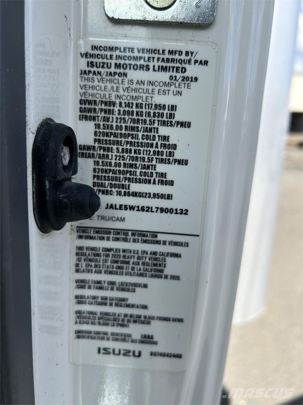 Isuzu NQR Skriňová nadstavba