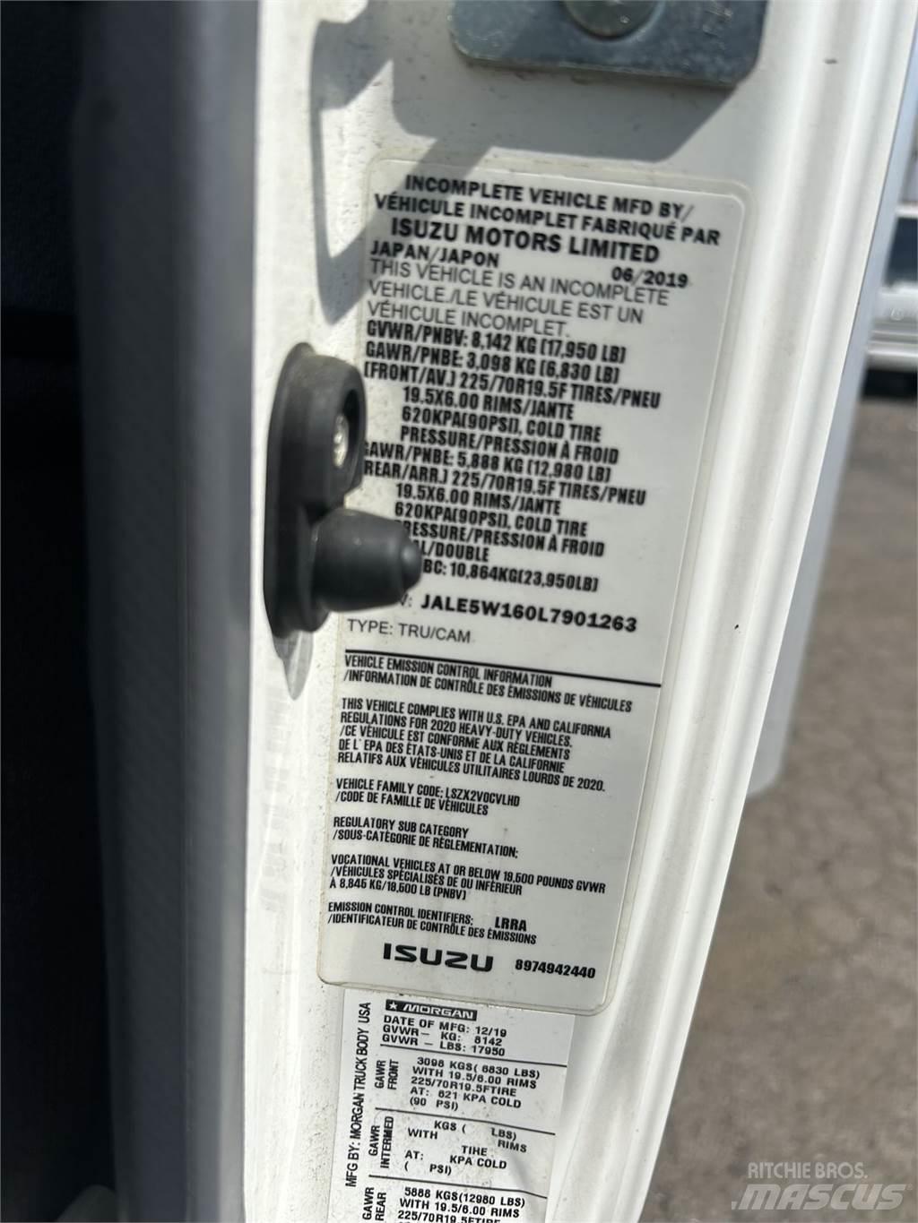 Isuzu NQR Skriňová nadstavba