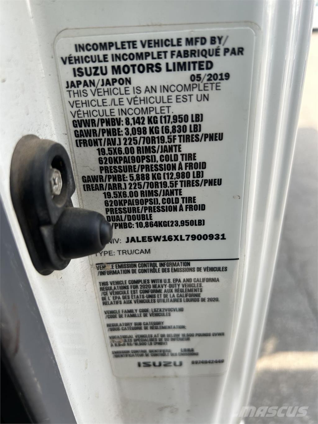 Isuzu NQR Sklápače