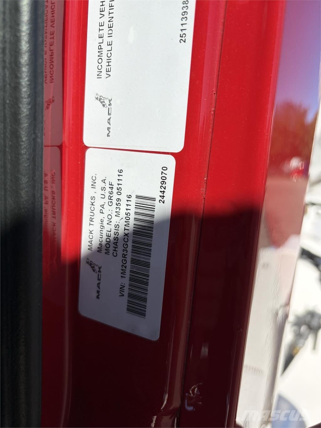 Mack GR64FR Domiešavače betónu