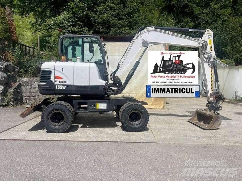 Bobcat E55W Kolesové rýpadlá