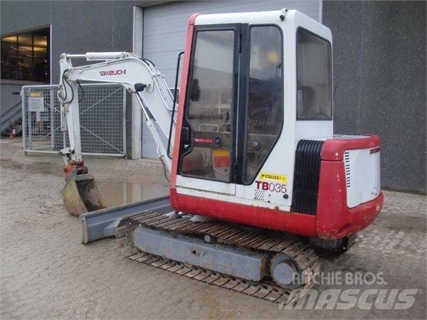 Takeuchi TB035 Mini rýpadlá < 7t