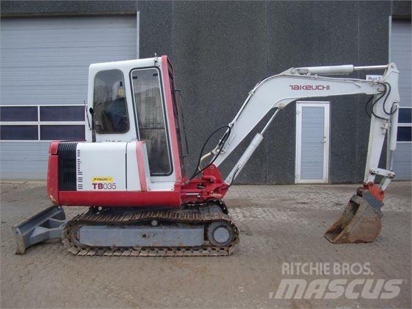 Takeuchi TB035 Mini rýpadlá < 7t