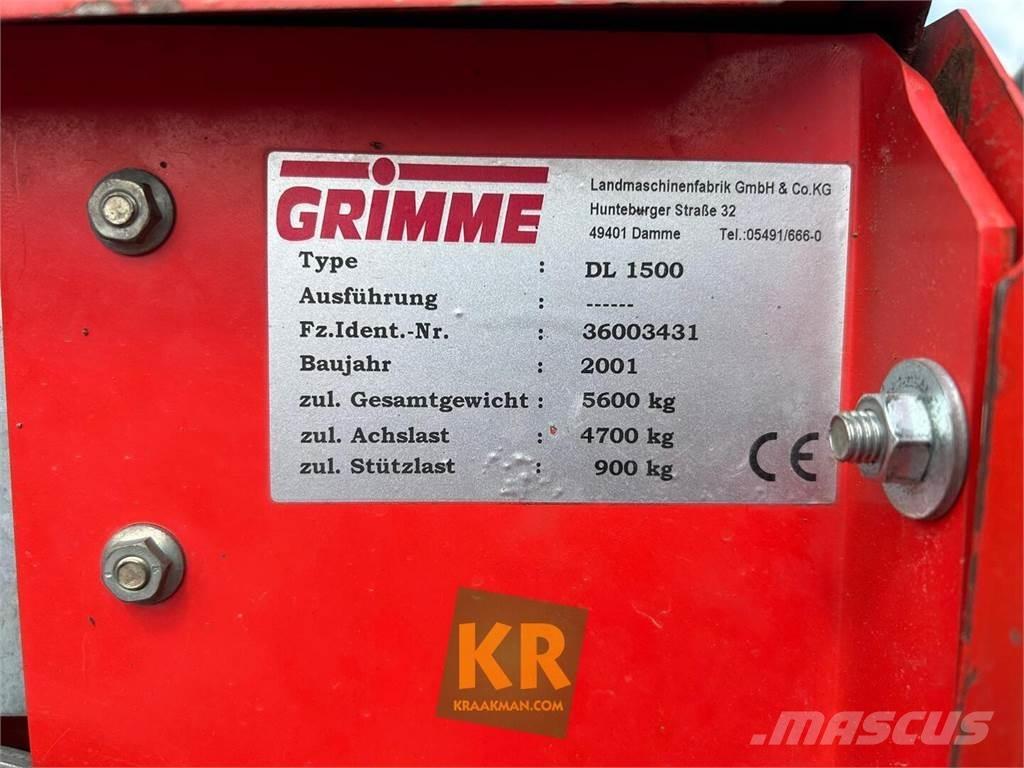 Grimme dl 1500 Zemiakové kombajny