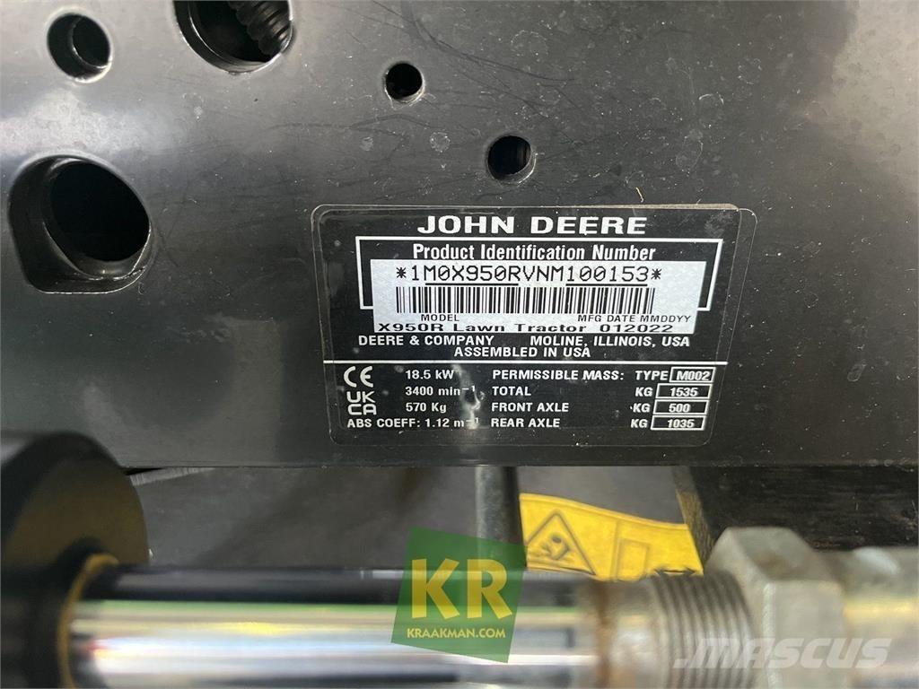 John Deere X950R Samochodné kosačky