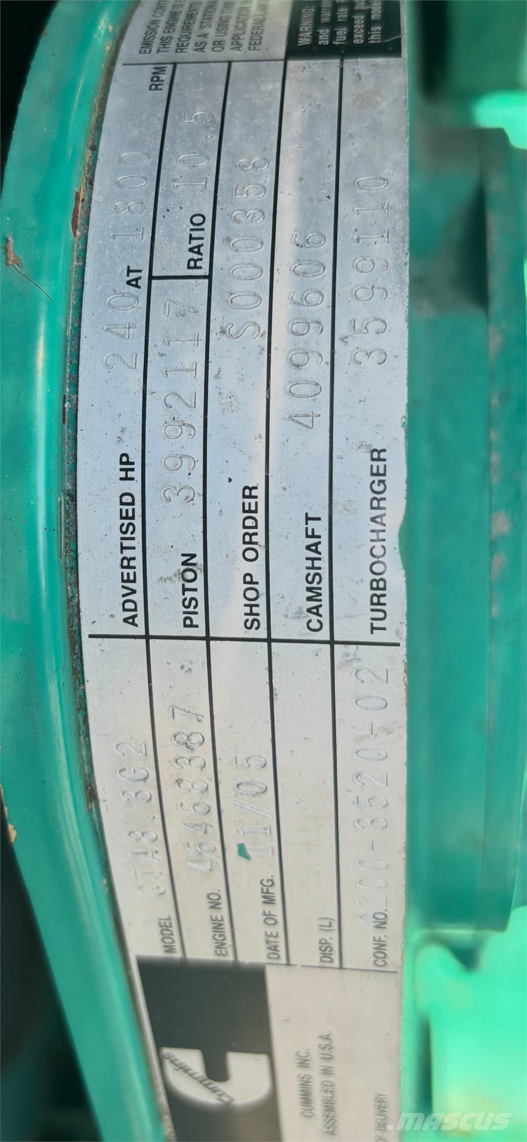 Cummins GTA8.3 Motory