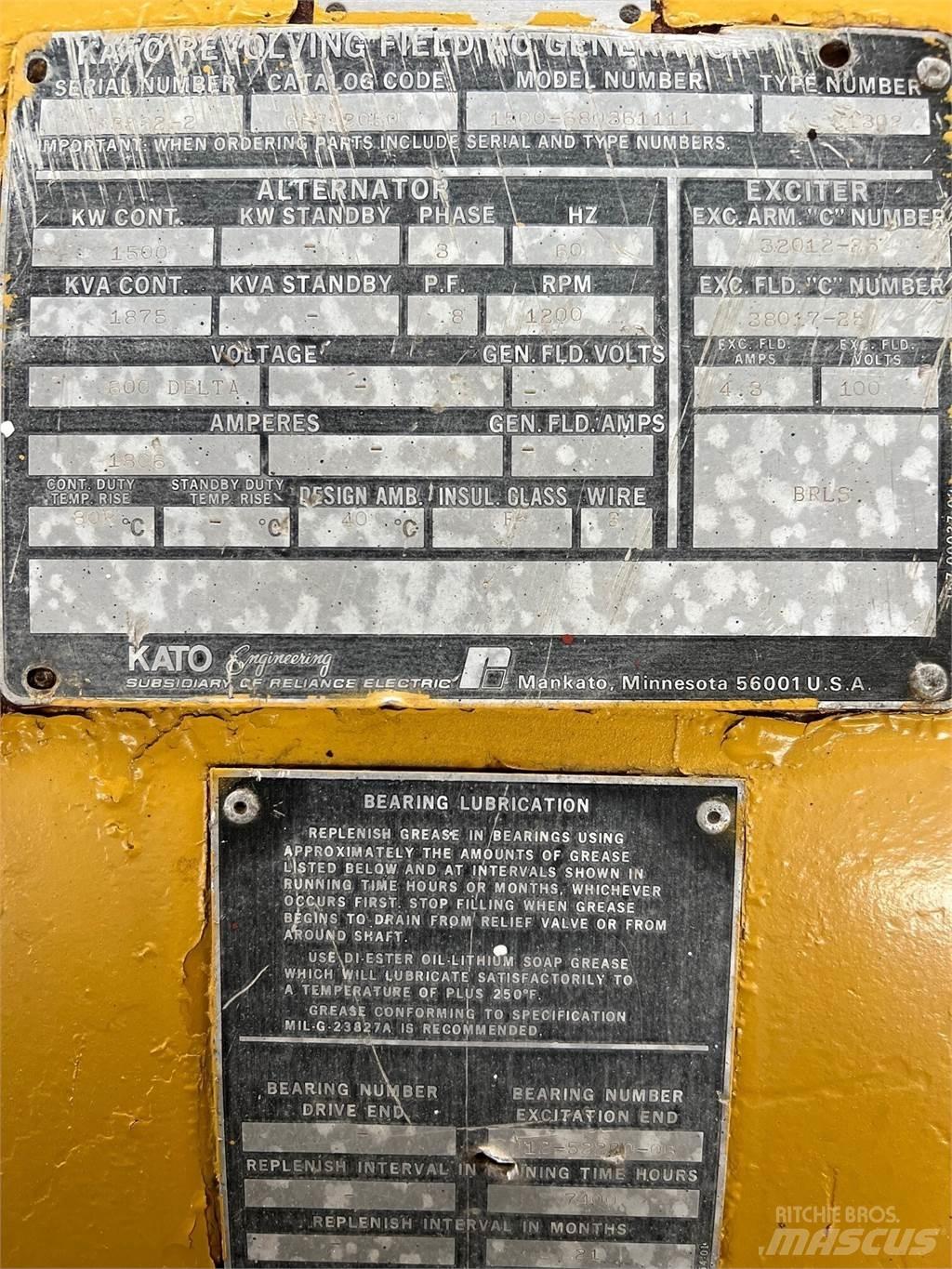 Kato 1500kW Ostatné generátory