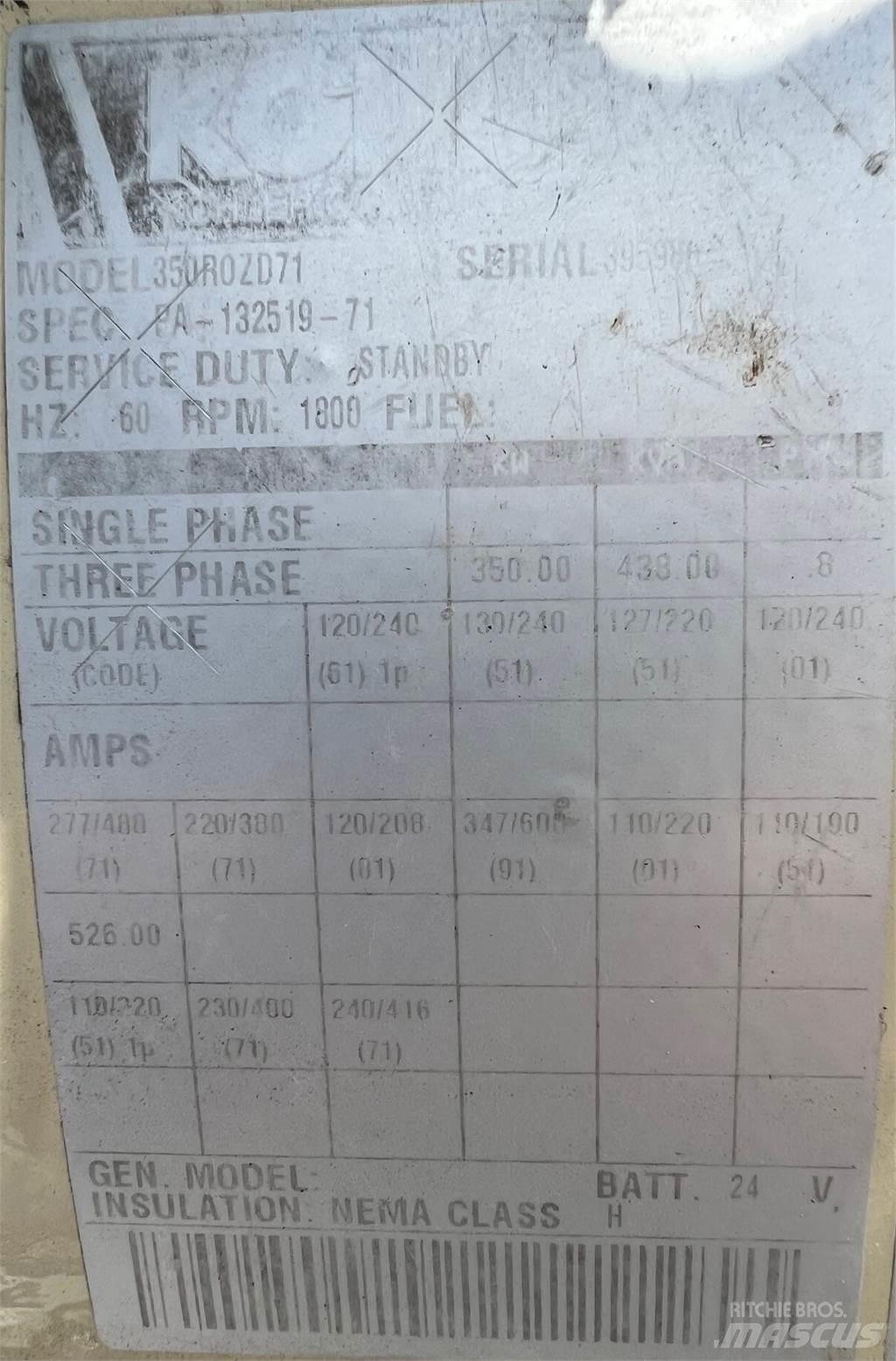 Kohler 350kW Ostatné generátory
