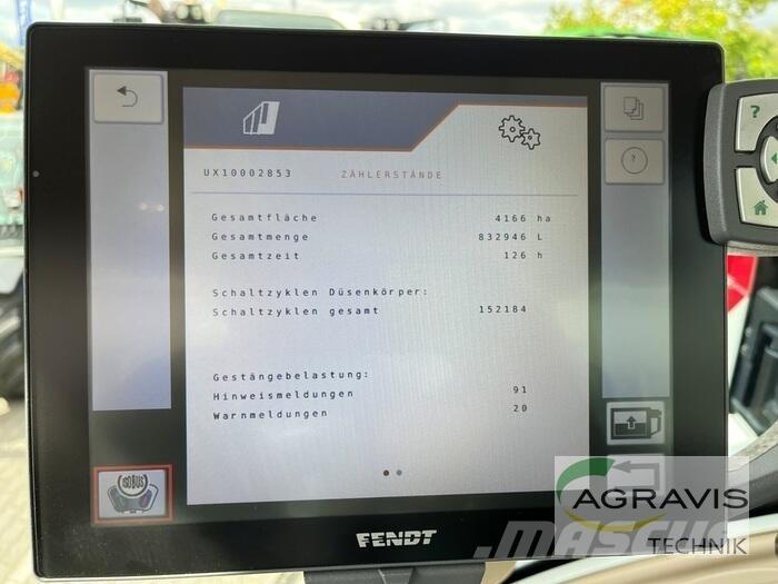 Amazone UX 8601 SUPER Ťahané postrekovače