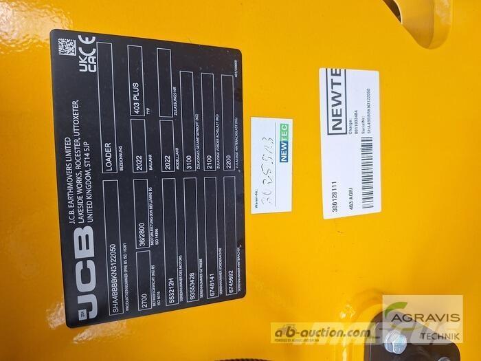 JCB 403 AGRI Kolesové nakladače