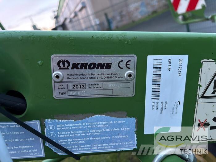Krone KW 8.82 Obracače a zhrabovače sena